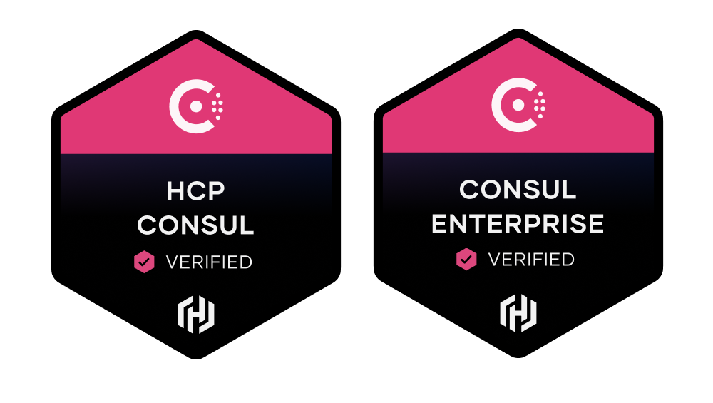 Image for Consul and HCP certified badges